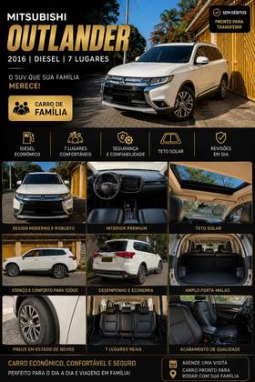 MITSUBISHI OUTLANDER 2.2 4X4 16V DIESEL 4P AUTOMÁTICO MITSUBISHI OUTLANDER 2.2 4X4 16V DIESEL 4P AUTOMÁTICO